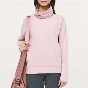 LULULEMON Go Forward Light Pink Pullover Sweater Porcelain Pink Size 4